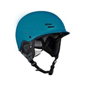 AK rio helmet teal front