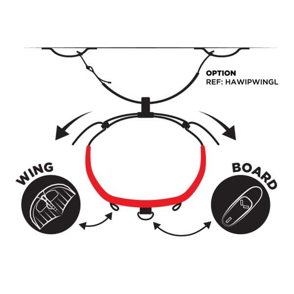 WIP wing belt 2 0 for board en wing leash
