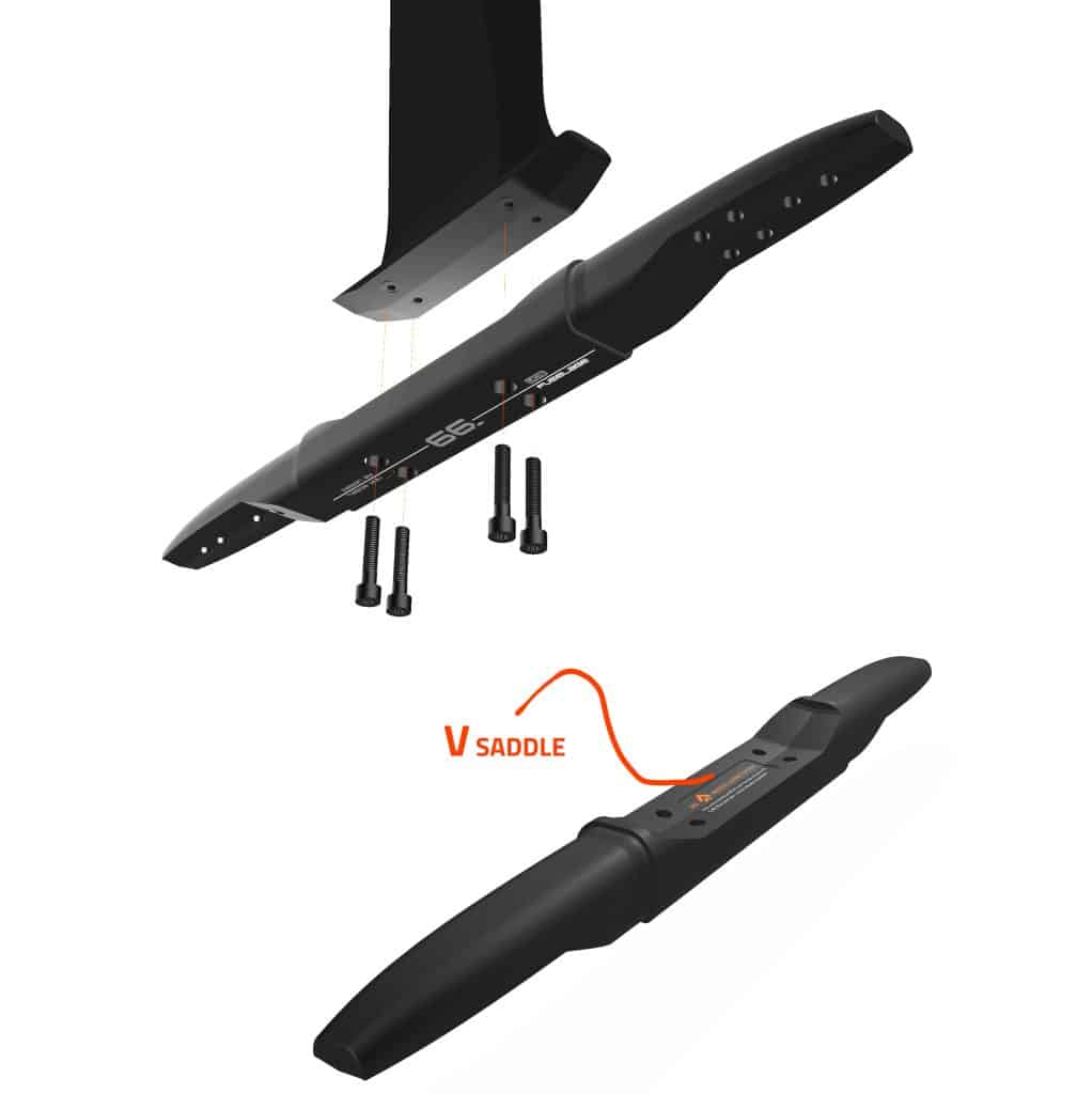 Starboard UCS V saddle system top and bottom